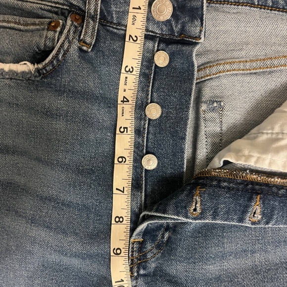 Re/Done 70’s Ultr High Rise Stove Pipe Jeans - Picture 5 of 8